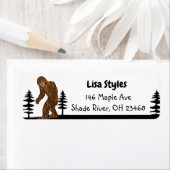 Cryptid Bigfoot Sasquatch Ape Man Etiket (Insitu)