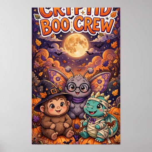 Cryptid Boo Crew Halloween Poster (Voorkant)