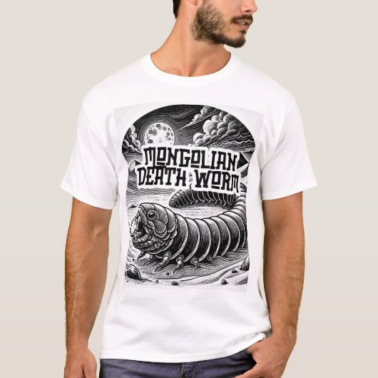 Cryptid Conspiracy - De Mongoolse Doodworm T-shirt (Voorkant)