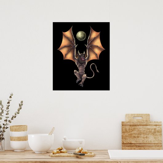 Cryptid Creature Ahool Poster (Keuken)