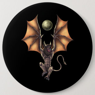 Cryptid Creature Ahool Ronde Button 6,0 Cm