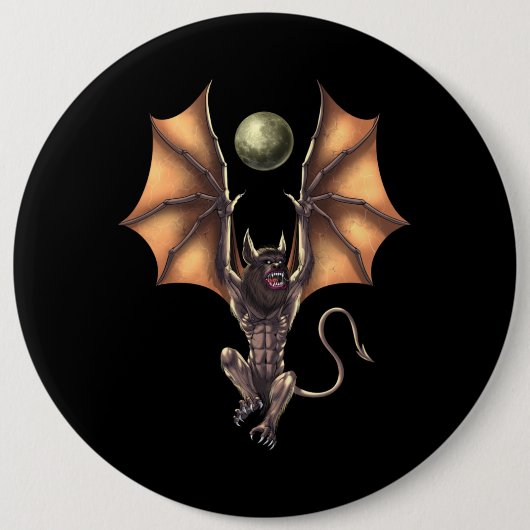 Cryptid Creature Ahool Ronde Button 6,0 Cm (Voorkant)