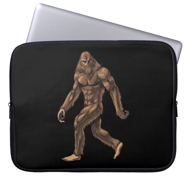 Cryptid Creature Bigfoot Laptop Sleeve (Voorkant)