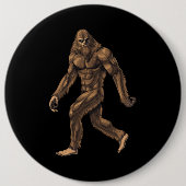 Cryptid Creature Bigfoot Ronde Button 6,0 Cm (Voorkant)