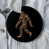 Cryptid Creature Bigfoot Ronde Button 6,0 Cm (In situ)
