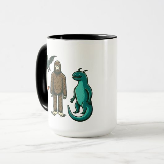 Cryptid Friends: Bigfoot, Chupacabra, enz. Mok (Voorkant links)