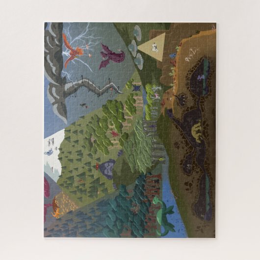 Cryptid Hide-and-Seek Legpuzzel (Verticaal)