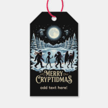 Cryptid Kerst Bigfoot Alien Mothman Cadeaubijslab