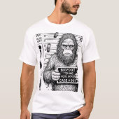 Cryptid Mugshots - Bigfoot T-shirt (Voorkant)