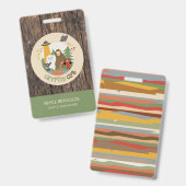 Cryptid Onderzoeker Partij Badge (Voor- en achterkant)