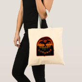 Cryptid  Oranje Mothman Folklore Tote Bag (Voorkant (product))