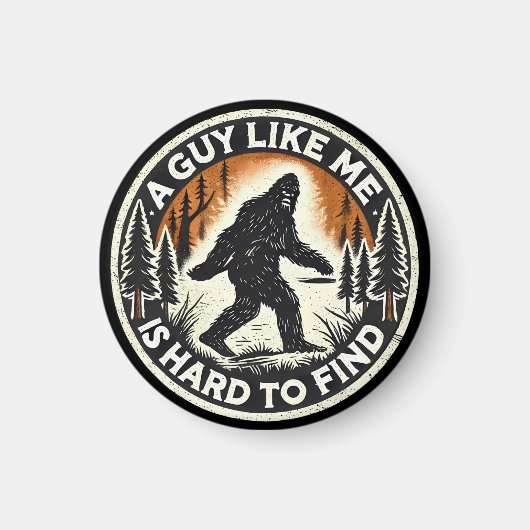 Cryptid Sasquatch Bigfoot Bos Avontuur Magneet (Voorkant)