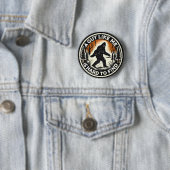 Cryptid Sasquatch Bigfoot Bosman Als Ik Ronde Button 5,7 Cm (In situ)