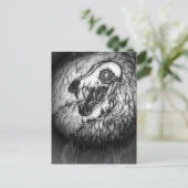Cryptid: Sneeuw Wasset schets Briefkaart (Staand voorkant)