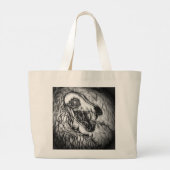 Cryptid: Sneeuw Wasset schets  Grote Tote Bag (Achterkant)