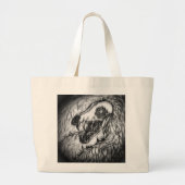 Cryptid: Sneeuw Wasset schets  Grote Tote Bag (Voorkant)