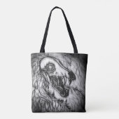Cryptid: Sneeuw Wasset schets Tote Bag (Achterkant)
