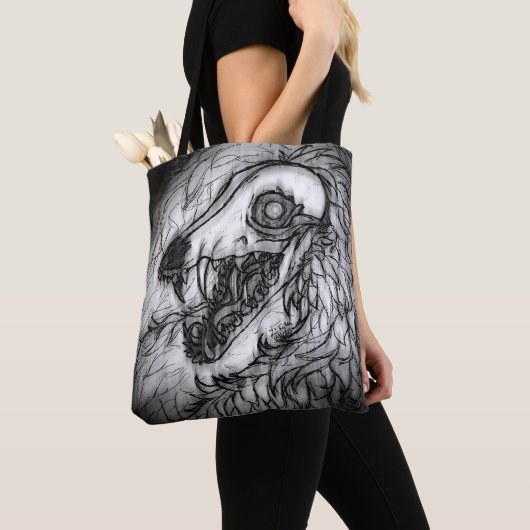 Cryptid: Sneeuw Wasset schets Tote Bag (Dichtbij)