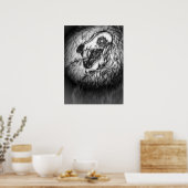 Cryptid: Snow Wasset Sketch  Poster (Keuken)