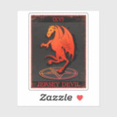 Cryptid Tarot Theme Jersey Devil Sticker (Vel)