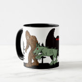 Cryptid, UFO, Big Foot, Chupacabra, Alien Mothman Mok (Voorkant links)