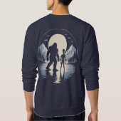 Cryptid UFO Bigfoot Alien Ontmoeting Trui (Achterkant)