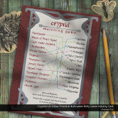 Cryptid-US Staten Afdrukbare Halloween Party Game Feestdagenkaart