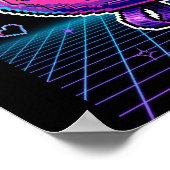 Cryptid virtueel huisdier 1997 — Retro Pixel Pal Poster (Hoek)
