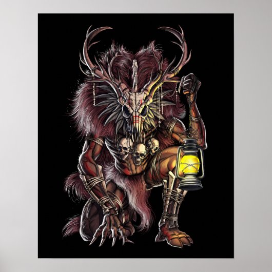 Cryptid Wendigo Poster (Voorkant)