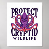 Cryptid Wildlife Cryptozoology beschermen Poster (Voorkant)