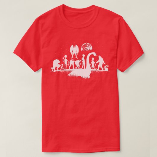 Cryptide mythische wezens t-shirt (Design voorkant)