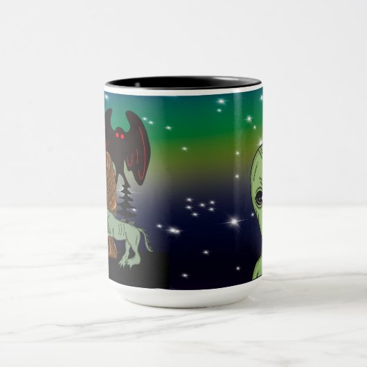 Cryptiden, Bigfoot, Sasquatch, Mothman, Alien, UFO Mok (Midden)