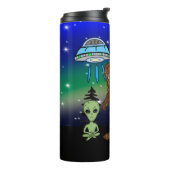 Cryptiden, Bigfoot, Sasquatch, Mothman, Alien, UFO Thermosbeker (Gedraaid links)