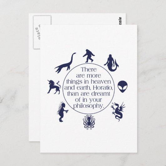 cryptiden briefkaart (Voorkant / Achterkant)