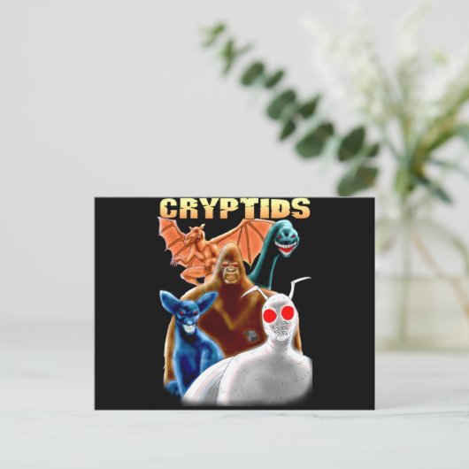 cryptiden briefkaart (Staand voorkant)