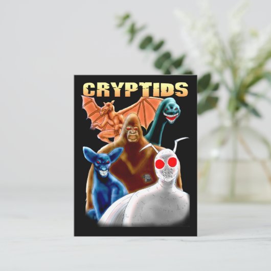 cryptiden briefkaart (Staand voorkant)