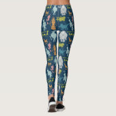 Cryptids Cryptozoölogy Guide Cute Cartoon Leggings (Achterkant)