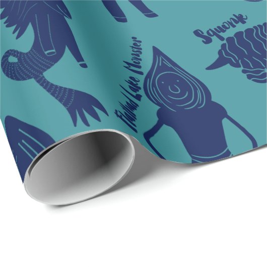 Cryptids Cryptozoology Identification Guide Wrappi Cadeaupapier (Rol Hoek)