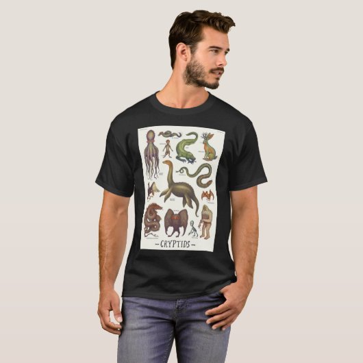 Cryptids, Cryptozoology species Classic T-Shirt (Voorkant volledig)