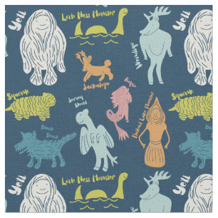 Cryptids ID Guide van de Cartoon Stof