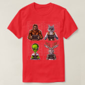 Cryptids Mugshot T-shirt (Design voorkant)