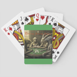 Cryptids spelen pokerkaarten