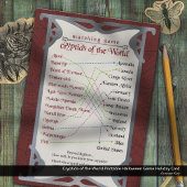 Cryptids van het World Printable Halloween Game Feestdagenkaart