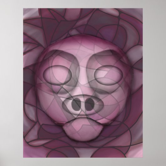 Cryptisch Varken Poster (Voorkant)