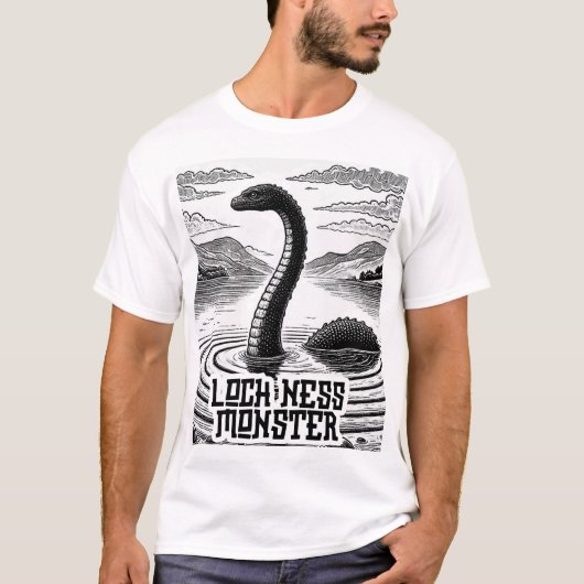 Cryptische samenzwering - monster van Loch Ness T-shirt (Voorkant)
