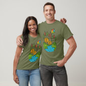 Crypto aandelen handel stromende rivier t-shirt (Unisex)