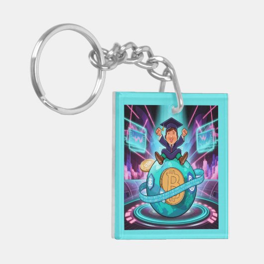 Crypto-Afstuderen Sleutelhanger (Voorkant Links)