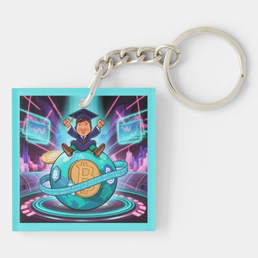 Crypto-Afstuderen Sleutelhanger (Achterkant)