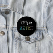 Crypto Artist Dark Ronde Button 7,6 Cm (In situ)