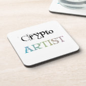 Crypto Artist Light Bier Onderzetter (Linkerzijde)
